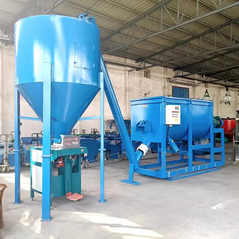 Simple dry cement mortar production line premix plant mixing equipment high production automation control dry mortar line