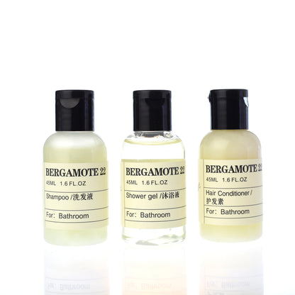 High quality custom luxury hotel supplies shampoo set hotel amenity set