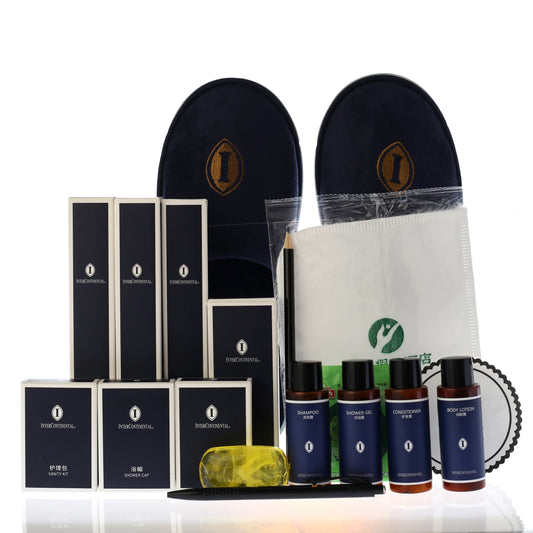 High quality custom luxury hotel supplies shampoo set hotel amenity set