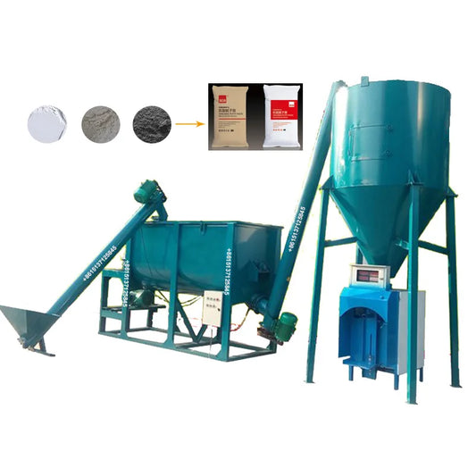 Simple dry cement mortar production line premix plant mixing equipment high production automation control dry mortar line