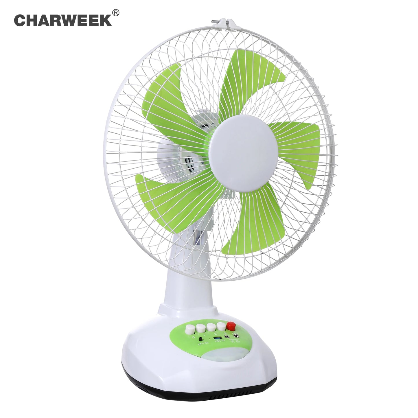 12 inch green solar fan energy conservation solar rechargeable fan solar fan with solar panel