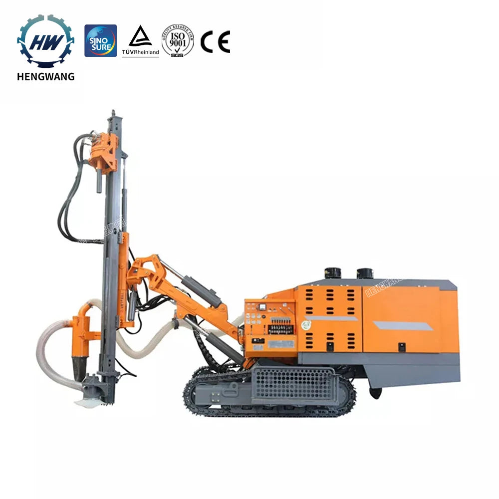 Factory price diesel mine drilling rig Hengwang borehole drilling rig machine blasting drilling machine