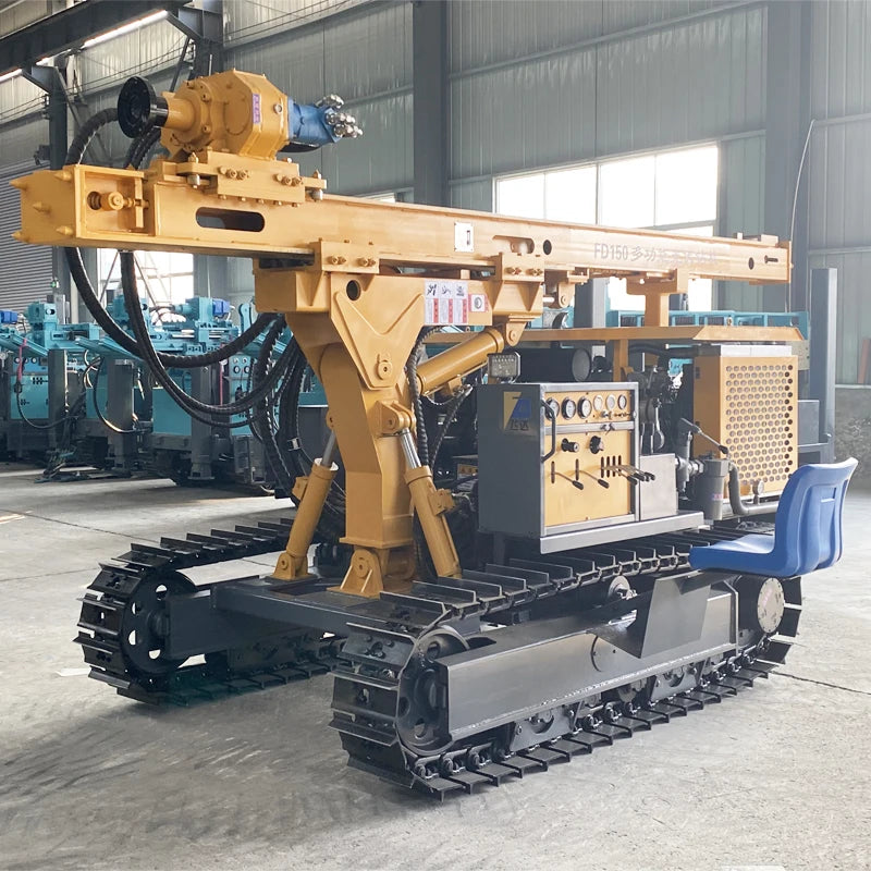 factory Outlet 100m 150m 200m 300m 350m 600m Steel Crawler Mounted Water Well Drilling Rig Machine factory price