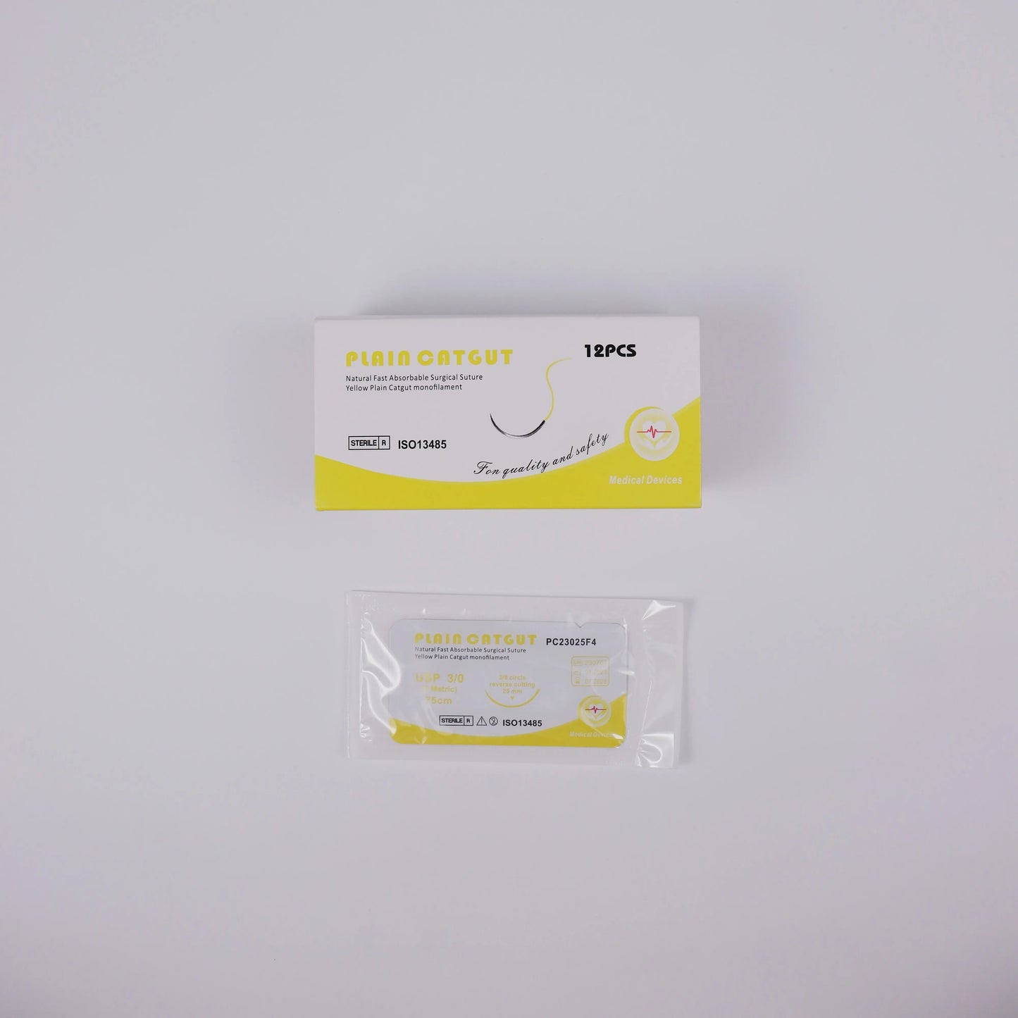 Good Quality CATGUT Surgical Suture Medical Surgical Suture With Needle Surgical Suture Kits Chromic/Plain CATGUT