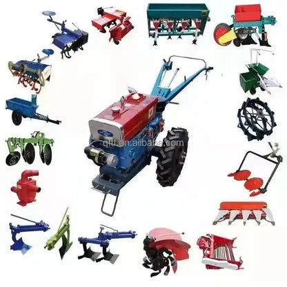 agricultural machinery equipment diesel cultivator motocultor two wheel gasoline power mini tiller 18 hp walking tractor