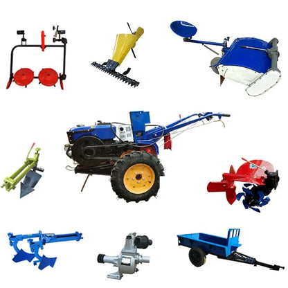 Good flexibility 20hp mini two wheel drive walking tractor with lowest price