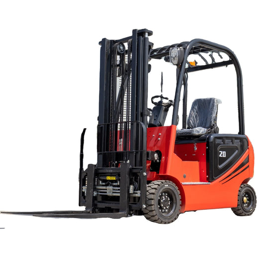 New Energy Four Wheel Stacker Environmentally Friendly 4X4 Seat Mounted 2ton Electric Hydraulic Forklift With Certification