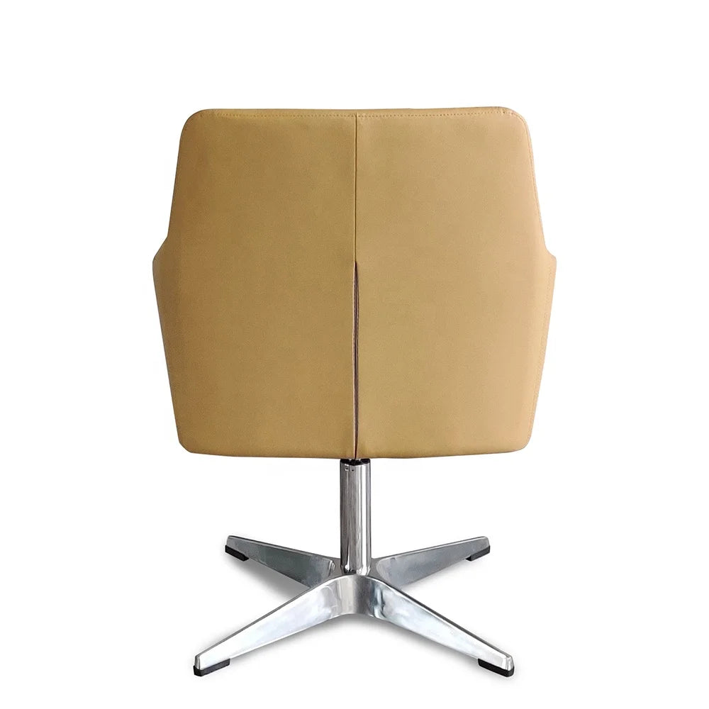 Modern Brown Pu Leather Rotating Swivel Boss Manager Executive Chair Office Negotiation Reception Conference Meeting Room Chairs