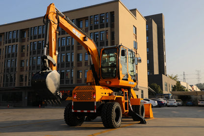 Jinggong Manufacturer Backhoe Excavator Machine 4x4 Back Hoe Wheel Loader For Sale