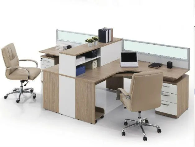 Foshan Factory  Modern Office 2 4 Person Tables Cubicle Staff Modular Luxury Workstation Desk Partition Office Furniture