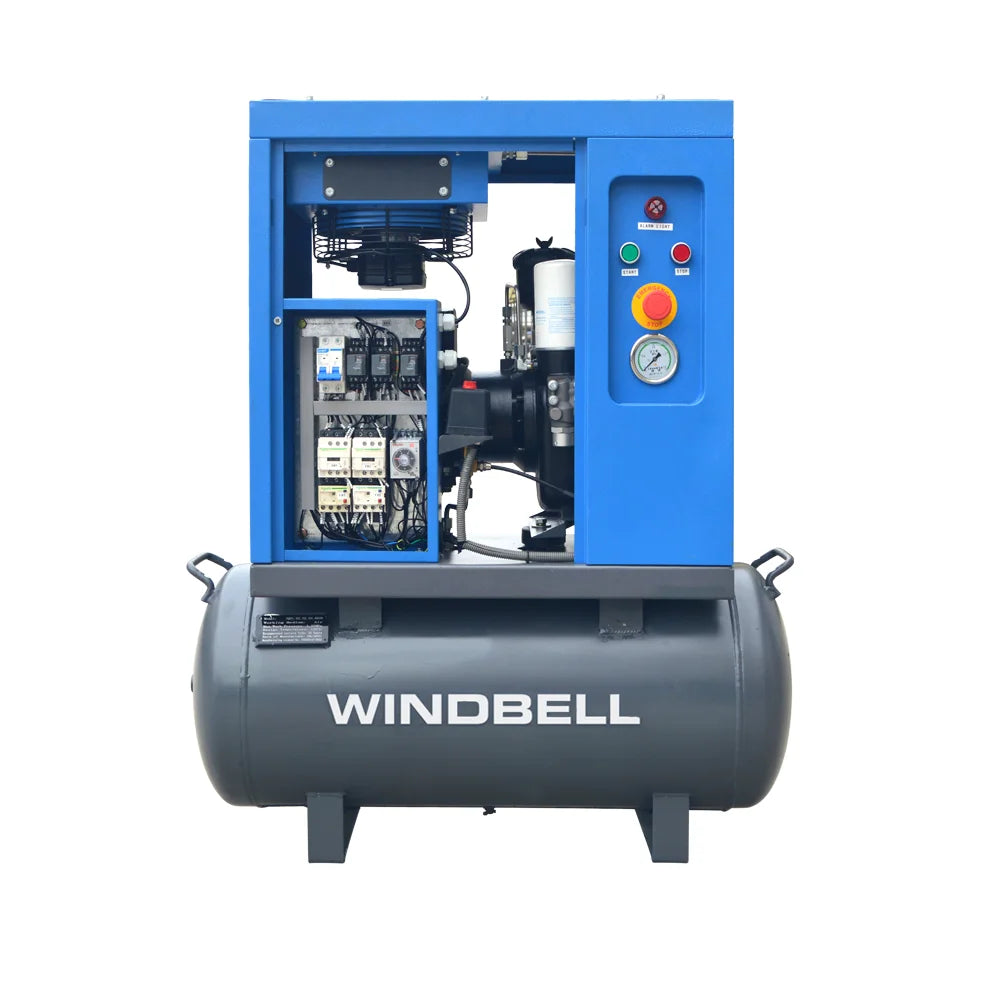 High Quality Environmental Compact Air Tank Oilless Silent 2.2kw 3Hp Electric Rotary Scroll Air Compressor