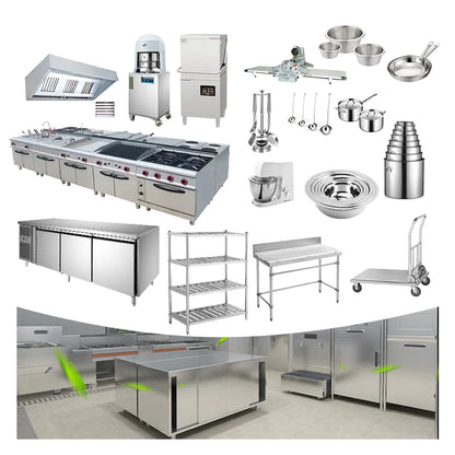 Hotel restaurant supplies Stainless Steel restaurant equipment commercial restaurant equipment professional kitchen list