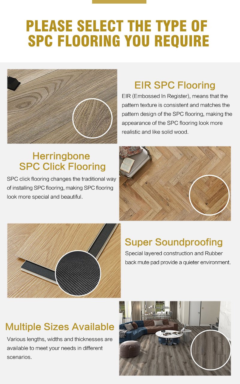 Easy Install Piso Laminado 8mm Flooring SPC Click Plank Vinyl Flooring