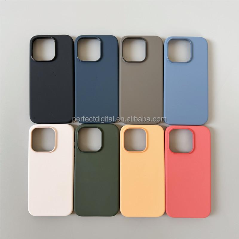 2024 hot selling Silicone cover case soft shockproof phone case for iPhone 15 14 13 12 pro max