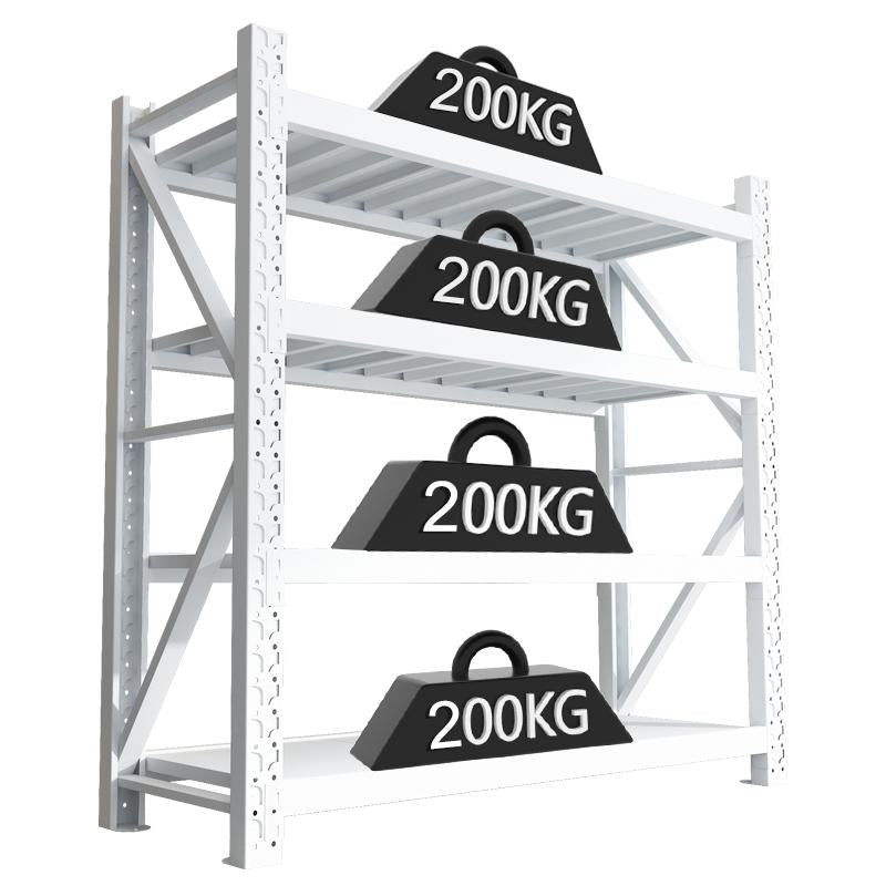 Morgie steel racks with Adjustable Utility Shelves 3 Tie Heavy duty shelving rack for industrial storage