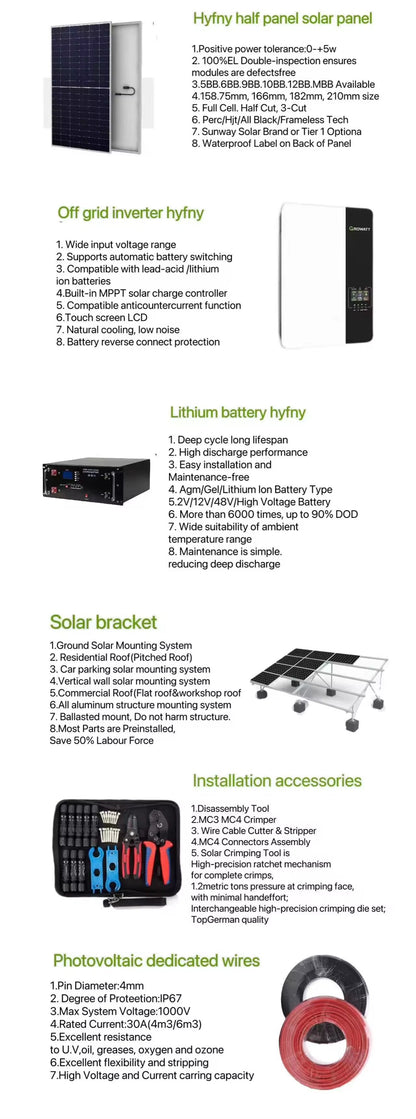 Powered by solar system for energy system pv off-grid solar energy system commercial use solar energy home complete kit