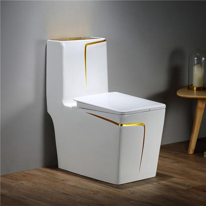 Modern sanitary ware water closet bathroom square water closet ceramic commode color square toilet bowl one piece wc toilet