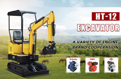 Free Shipping EPA Excavator 3.5 Ton  Crawler Digger Farm Used Minibagger 1 Ton Mini Excavator Machine For Sale