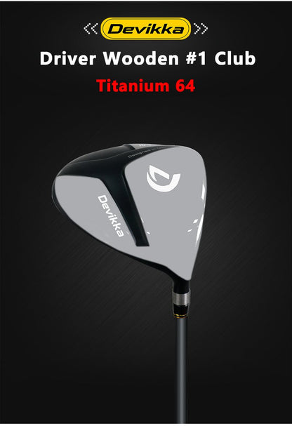 Konday  Men Golf Club Set 460CC Titanium Driver #1 Iron club Regular x7 56 degree Sand Wedge SS Putterx1