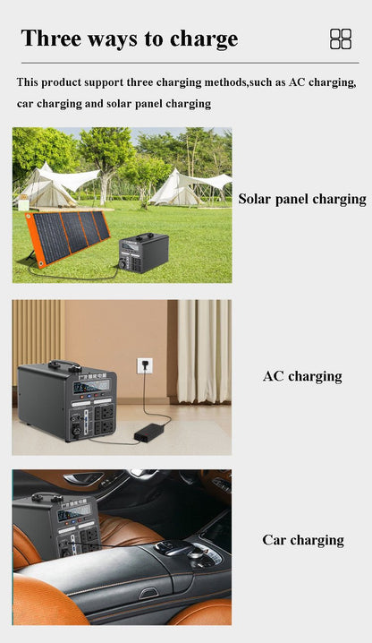 Outdoor solar generator portable ups power supply station generator system power banks 50000mah capacity