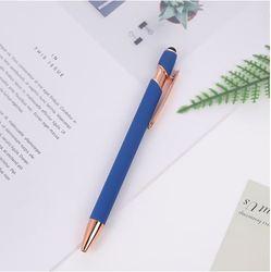 Golden Rose Stylus Ball Pen Soft Touch Rubber Pen With Customized Logo Printing