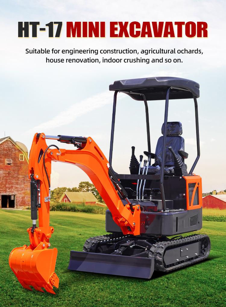 Free Shipping EPA Excavator 3.5 Ton  Crawler Digger Farm Used Minibagger 1 Ton Mini Excavator Machine For Sale