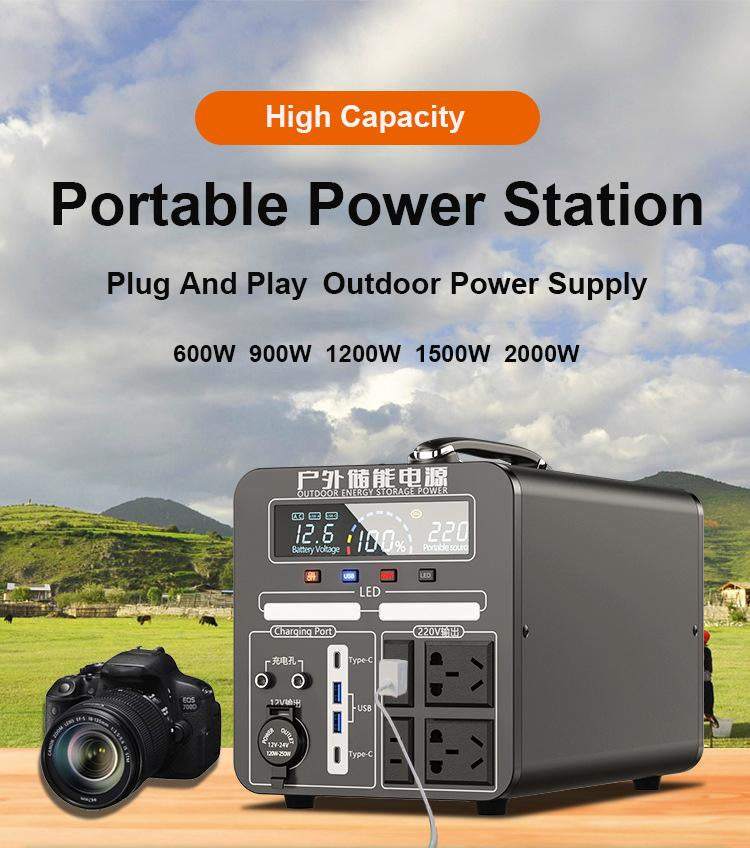 Outdoor solar generator portable ups power supply station generator system power banks 50000mah capacity