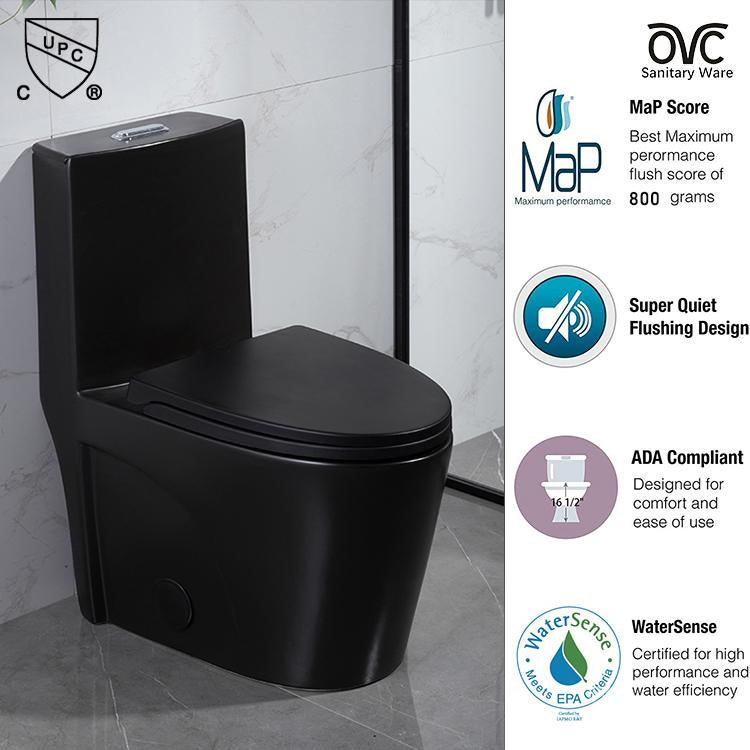 OVS Cupc North America Ceramic One Piece Wc Chinese  Water Closet Prices Ideal Standard Commode Toilets