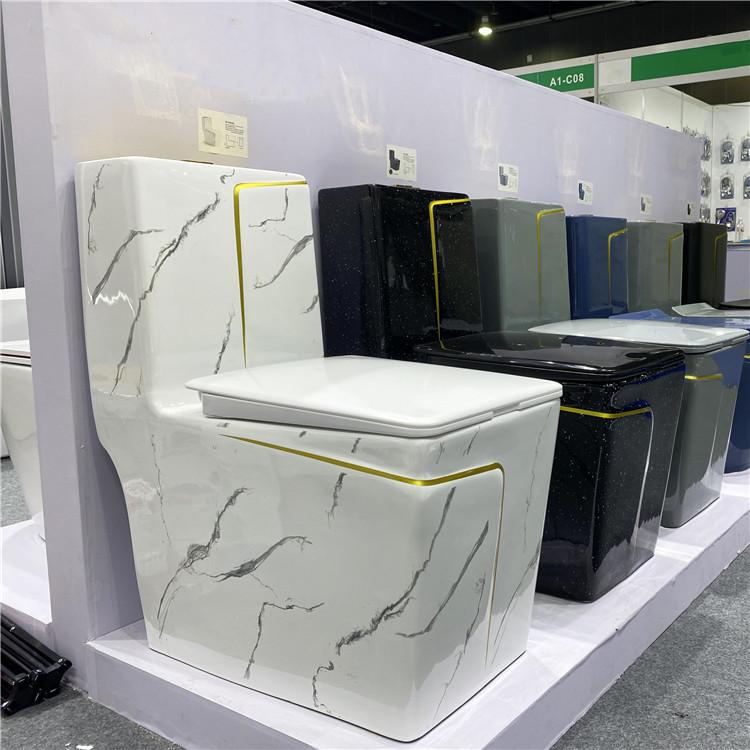 Modern sanitary ware water closet bathroom square water closet ceramic commode color square toilet bowl one piece wc toilet