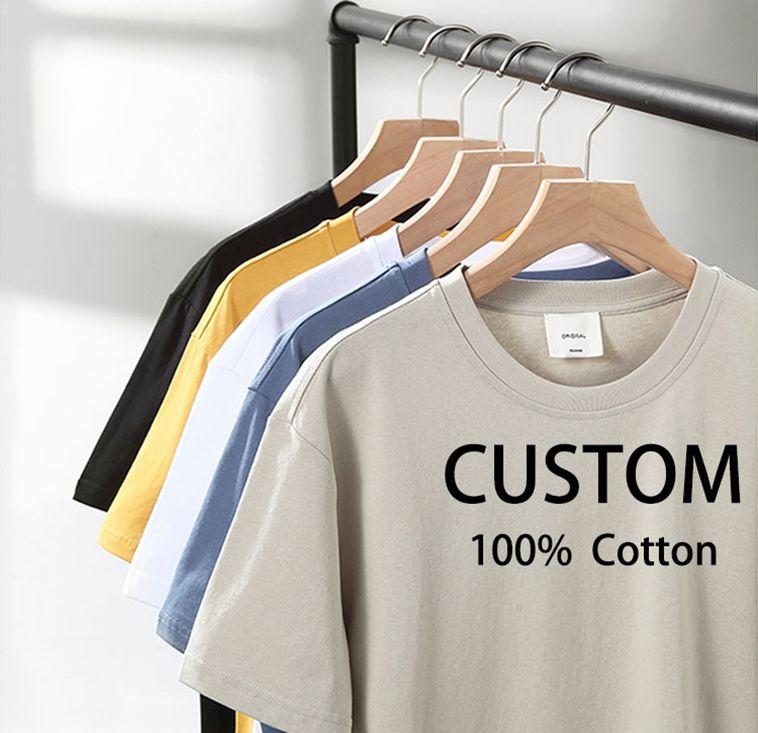 Hot High Quality Sale 210 Gsm T-Shirt Pour Les Hommes Printing Custom 100 Cotton Men Blank T Shirt