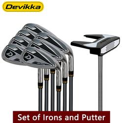 Konday  Men Golf Club Set 460CC Titanium Driver #1 Iron club Regular x7 56 degree Sand Wedge SS Putterx1