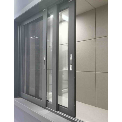 Alucasa NFRC AS2047 Certificate High Security Double Glazed Aluminum Glass Sliding Windows 36 x 48