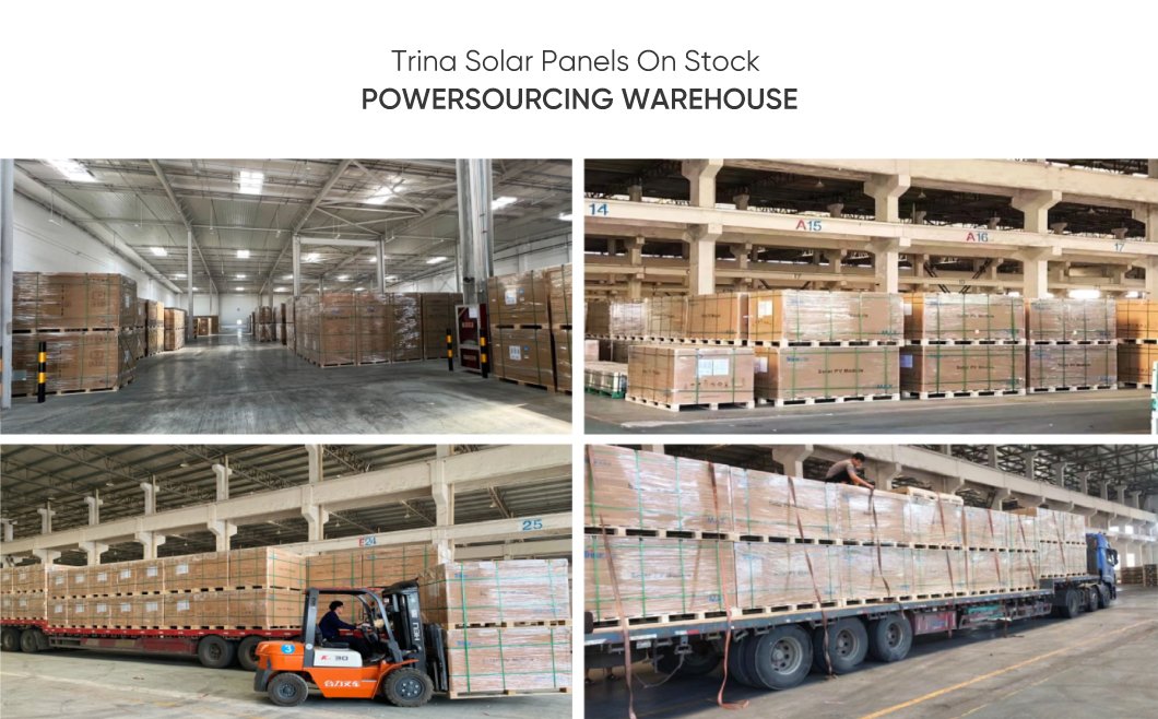 Trina Vertex Panel Solar N Type 600W 650W 670W 700W Bifacial Solar Panels Half Cut Panneau Solaire Trina