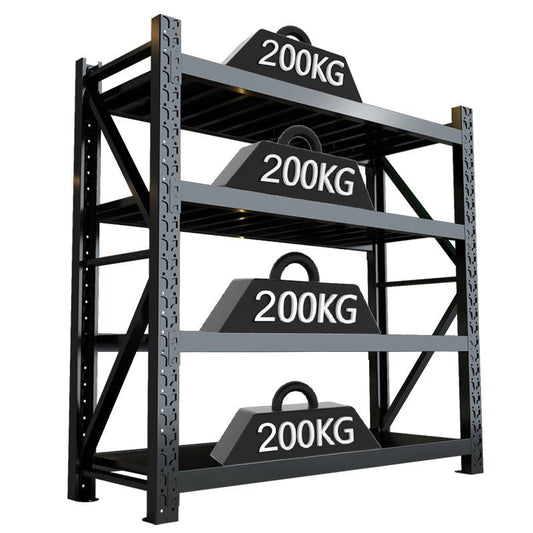 Morgie steel racks with Adjustable Utility Shelves 3 Tie Heavy duty shelving rack for industrial storage