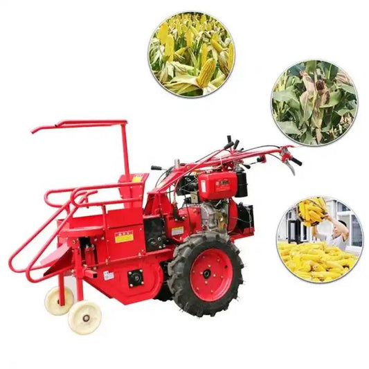 Professional Factory Directly Supply Mini Hand Push Self-Propelled Corn Harvester With High Speed And High Efficiency